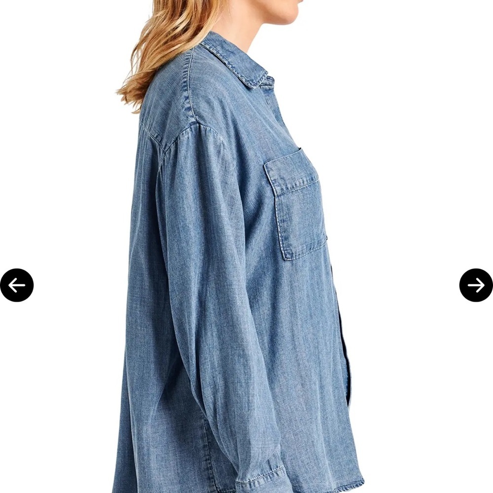 Gap 1969 Button front denim shirt Sz Small - Picture 3 of 7